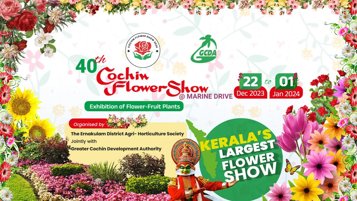 40th annual Cochin Flower Show will begin at Marine Drive on Friday and conclude on January 1