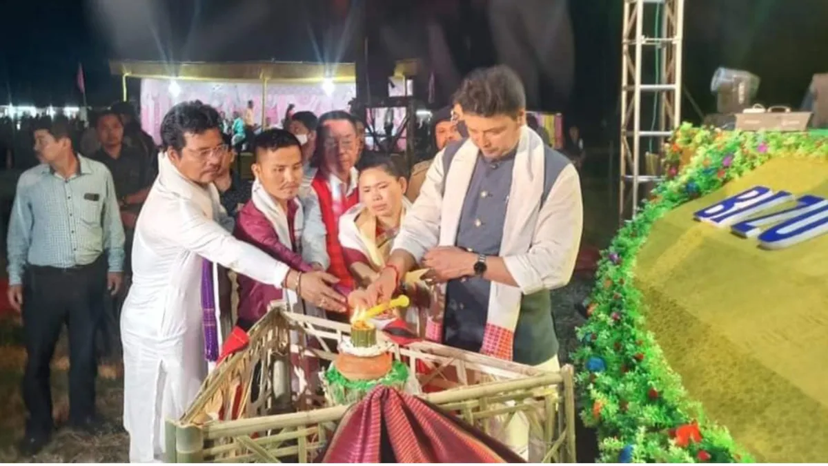 Biju, a colourful festival celebrated by the Chakma community in Tripura