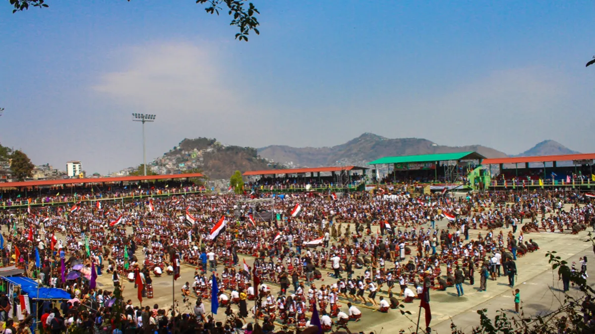 Chapchar Kut festival of Aizawl, Mizoram on March 4