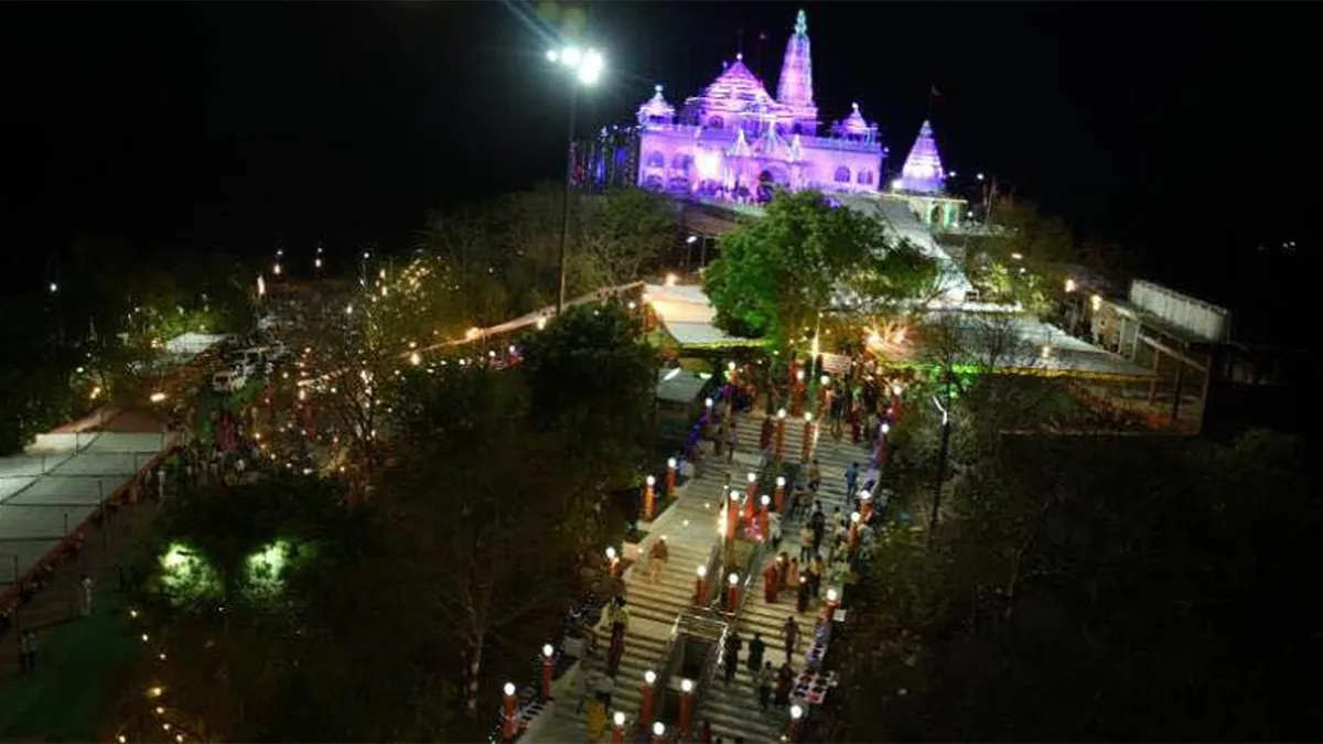 Tekri Sarkar Fair held in the Madhya Pradesh on the anniversary of the "Hanuman Janmotsav"