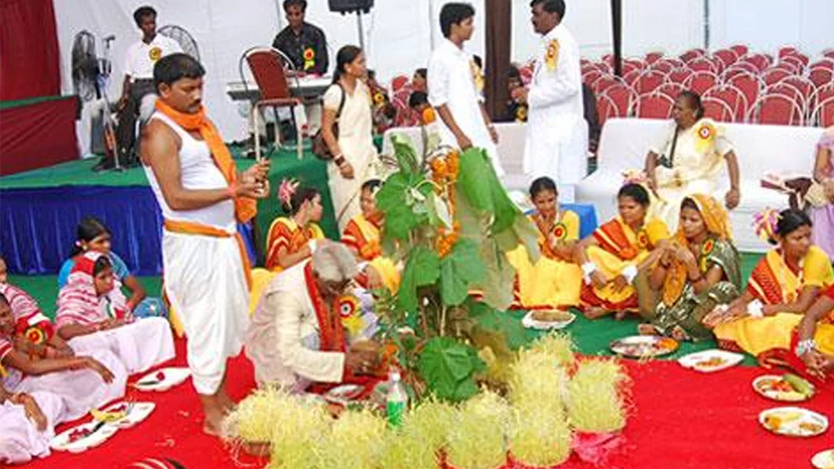 Sarhul festival - popular tribal festival celebrating New Year across the Jharkhand region 