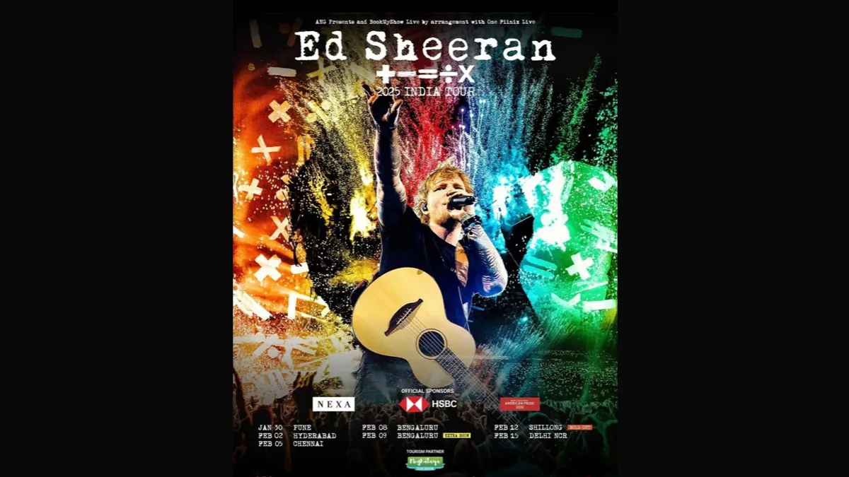 Ed Sheeran +-=÷x 2025 India Tour in Hyderabad on February 2