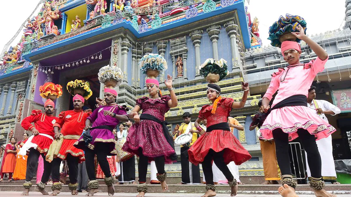 Hundreds of devotees at Durga temple in Vijayawada were enthralled by a riveting dance performance