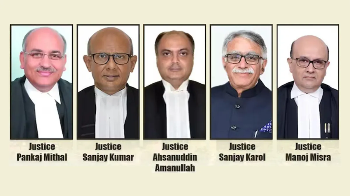 Chief Justice of India D Y Chandrachud will administer the oath of office to five newly appointed Supreme Court judges 