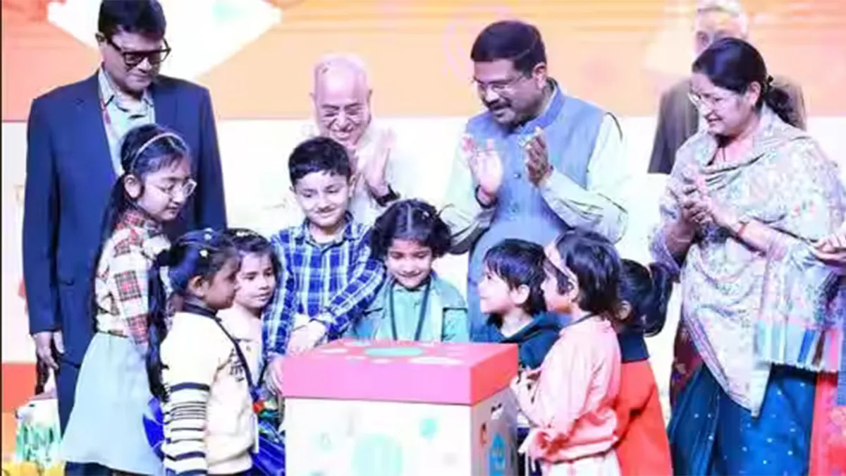 Jaadui Pitara, a play-based learning material for children, launched by Education Minister