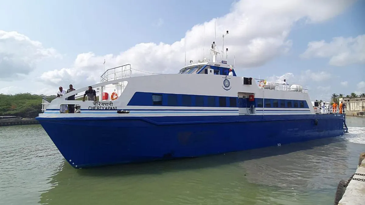 High-speed passenger ferry service between Nagapattinam in Tamil Nadu and Kankesanthurai in Sri Lanka will begin on October 10