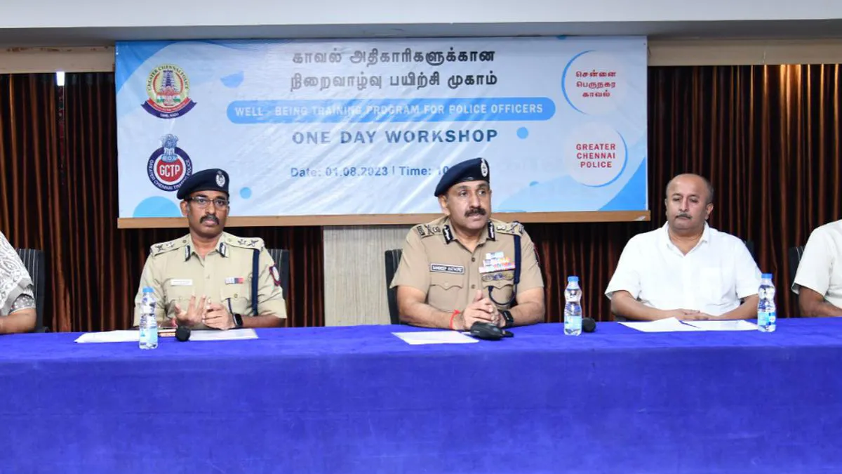 Greater Chennai Police Commissioner Sandeep Rai Rathore inaugurated a three-day well-being programme for police officers