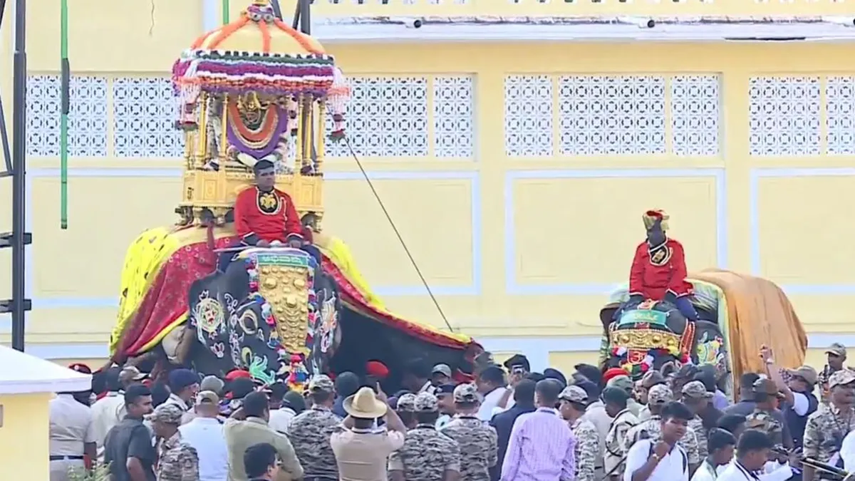 Mysuru Dasara celebrations concluded on Tuesday with the grandiose Jamboo Savari 