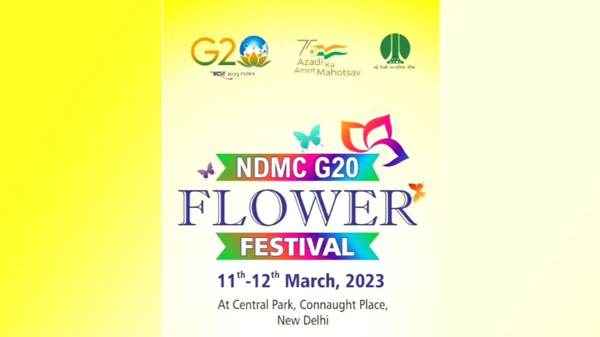 NDMC is organising a G20-themed flower festival from Saturday at Central Park, Connaught Place