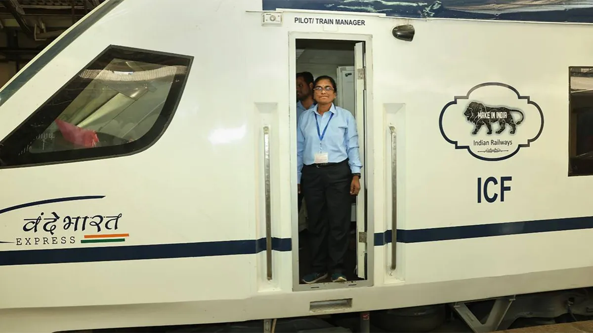 Surekha Yadav becomes Asia’s first woman loco pilot as she operated the newly-introduced Vande Bharat Express train