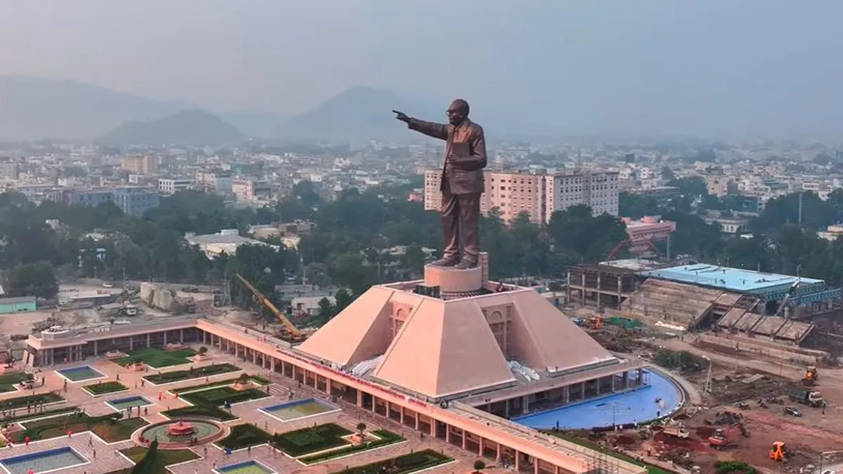 World's tallest statue of BR Ambedkar - "Statue of Social Justice," will be unveiled in Vijayawada today