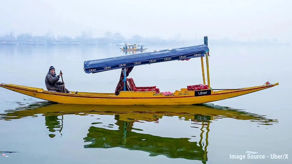 Uber has launched its first water transport service in India - Uber Shikara, in Srinagar