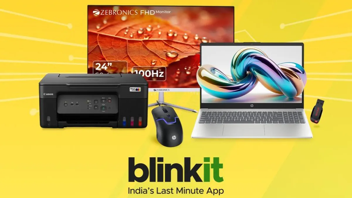 Blinkit will now deliver laptops, monitors, and printers in as little as ten minutes