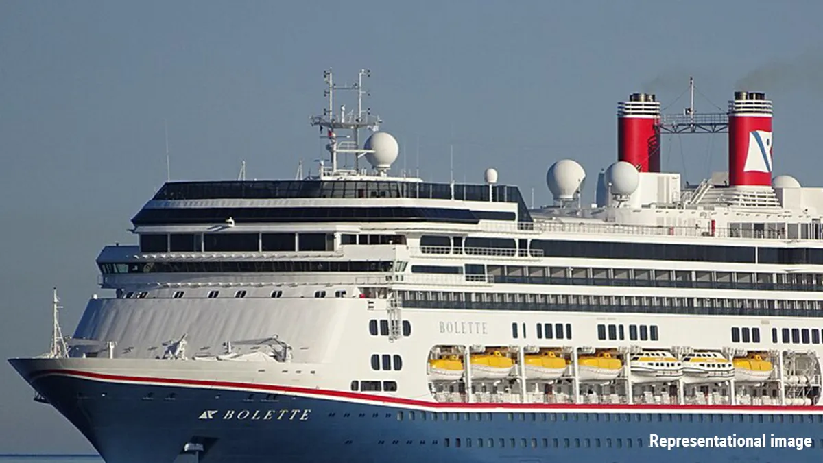 "MS Bolette" of Fred Olsen Cruise Lines landed at New Mangalore Port on Thursday