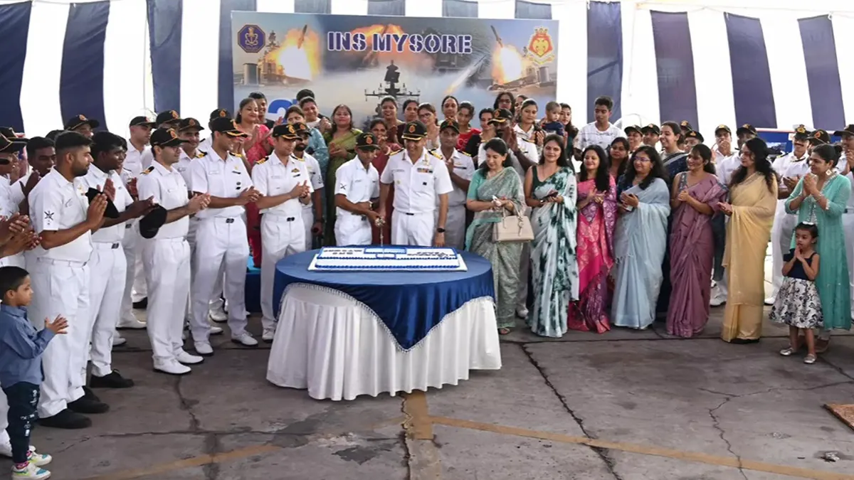 Front-line destroyer of the Eastern Fleet - ‘INS Mysore’ celebrates its silver jubilee 