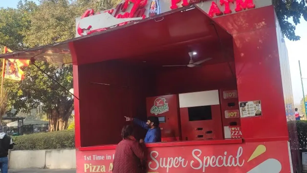 First of its type in north India – Pizza ATM in Chandigarh is drawing crowds