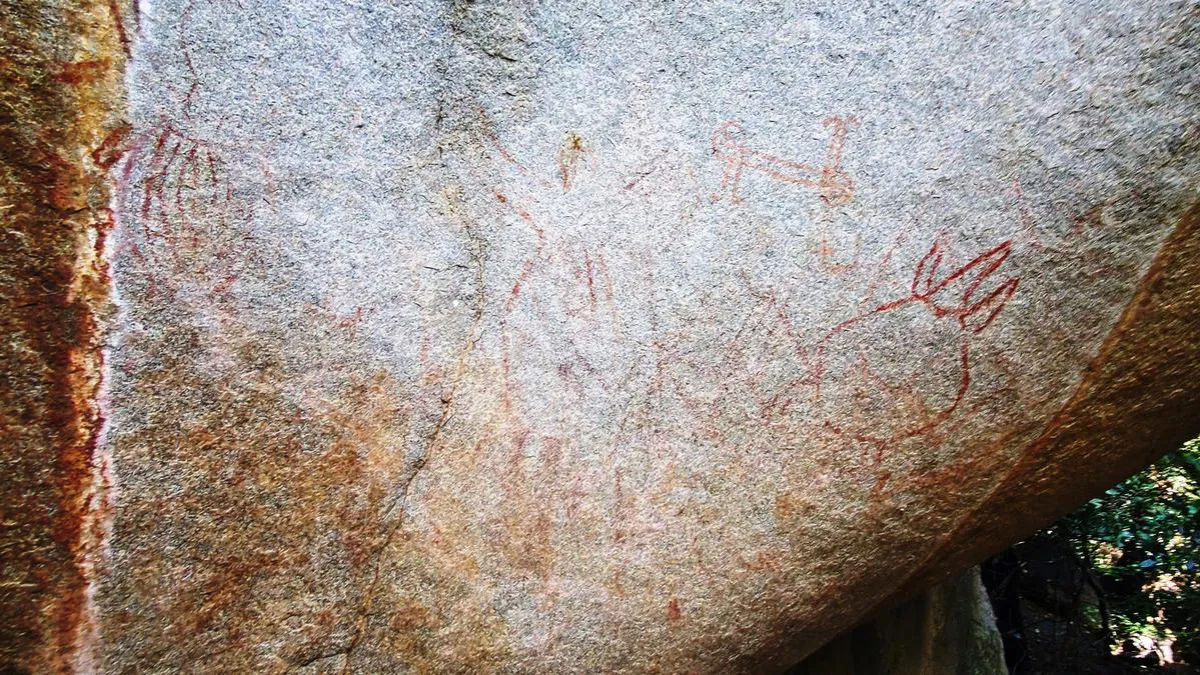 Two young trekkers walking inside the Manchirevula Forest Trek Park have made a significant archaeological find of ancient rock paintings