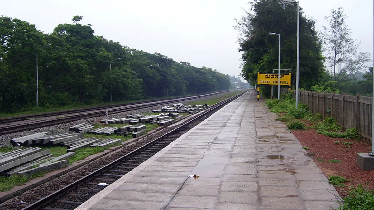 Trains on Konkan Railway Corporation network will be regulated to facilitate track network improvement work at Thokur Station 