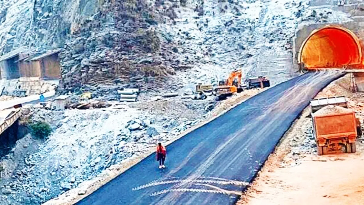 T5 tunnel opened for traffic which bypasses landslide-prone stretch of the mountainous road on Jammu-Srinagar National Highway