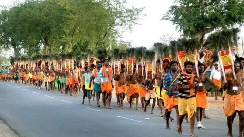 Kavadi Festival at Arulmigu Subramaniya Swamy Temple, Tiruchendur on August 9