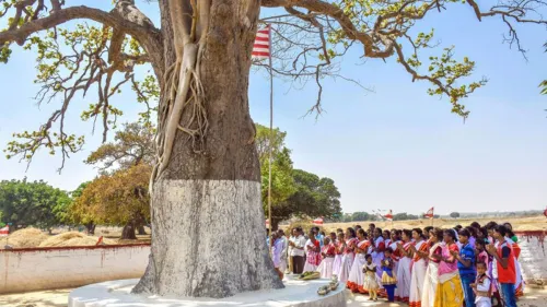 Sarhul Festival marks the arrival of spring season in Dhanband of Jharkand