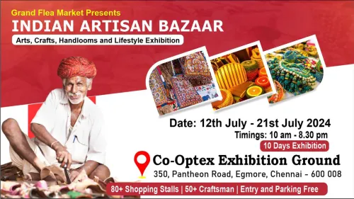 Indian Artisan Bazaar - Arts, Crafts, Handlooms and Lifestyle Exhibition in Chennai from July 12