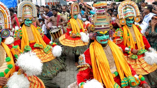 Athachamayam parade held at Thripunithura in Ernakulam 