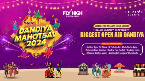 Biggest Open Air Festival- Dandiya Mahotsav 2024 from October 3 to 11 in Hyderabad