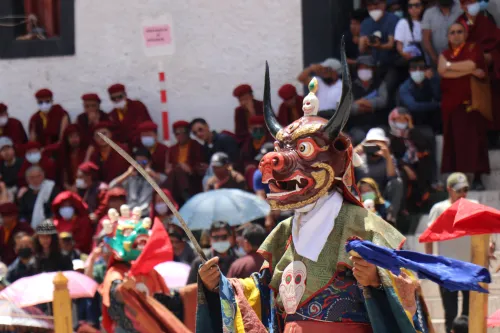 Celebrate the two-day Hemis Tsechu celebration from June 16 to 17