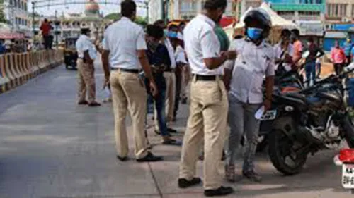 Karnataka Traffic Police Department launched the e-challan traffic fine system on February 7