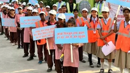 'Jal Gyan Yatra' organized by the Namami Gange Mission; over 100 school students participated 