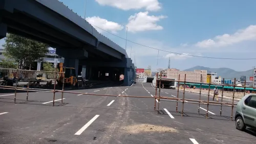 The newly inaugurated two-tier bus stand in Salem is expected to be open for use in a week 