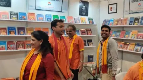 Yoga Publication Trust has put up a book stall at NDWBF 2023 for the first time