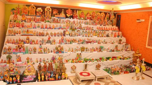 Navaratri festivities began grandly in Dakshina Kannada and Udupi districts on Sunday