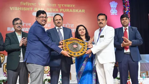 Waltair Division received five ‘efficiency shields’ at the 68th Railway Week Award function