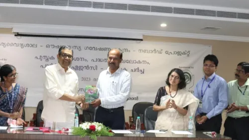 Kottakkal Arya Vaidya Sala released a book named “Aushadha Sasyangalum Avayude Krishi Reethiyum” on medicinal plants and their cultivation 